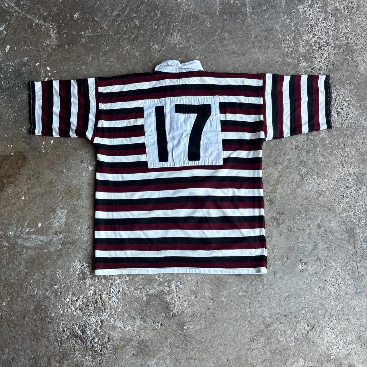 Black & Burgundy ‘17’ Rugby Shirt
