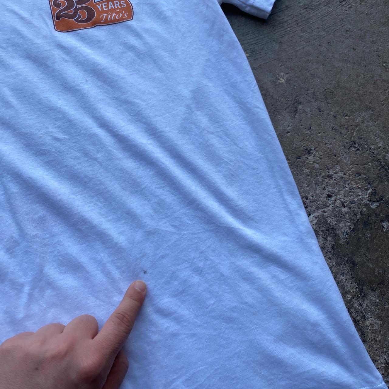 White Tito’s homemade vodka graphic tee