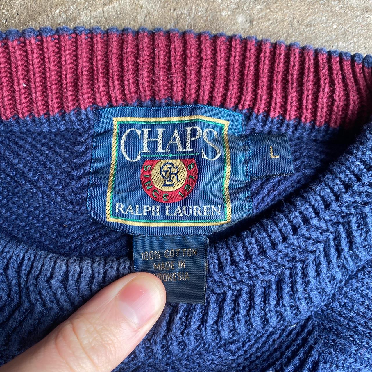 Navy Chaps Ralph Lauren Jumper - L