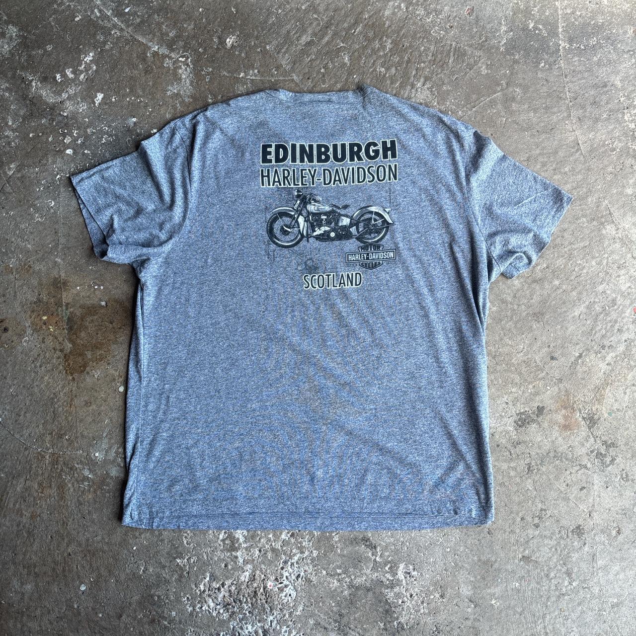 Textured Grey Harley Davidson Graphic