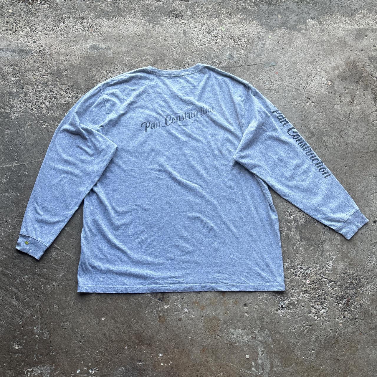 Grey ‘Pdn Construction’ carhartt long sleeve top - XXL