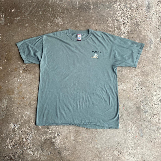 Blue/Green Maui Hawaii Graphic Bar T-Shirt