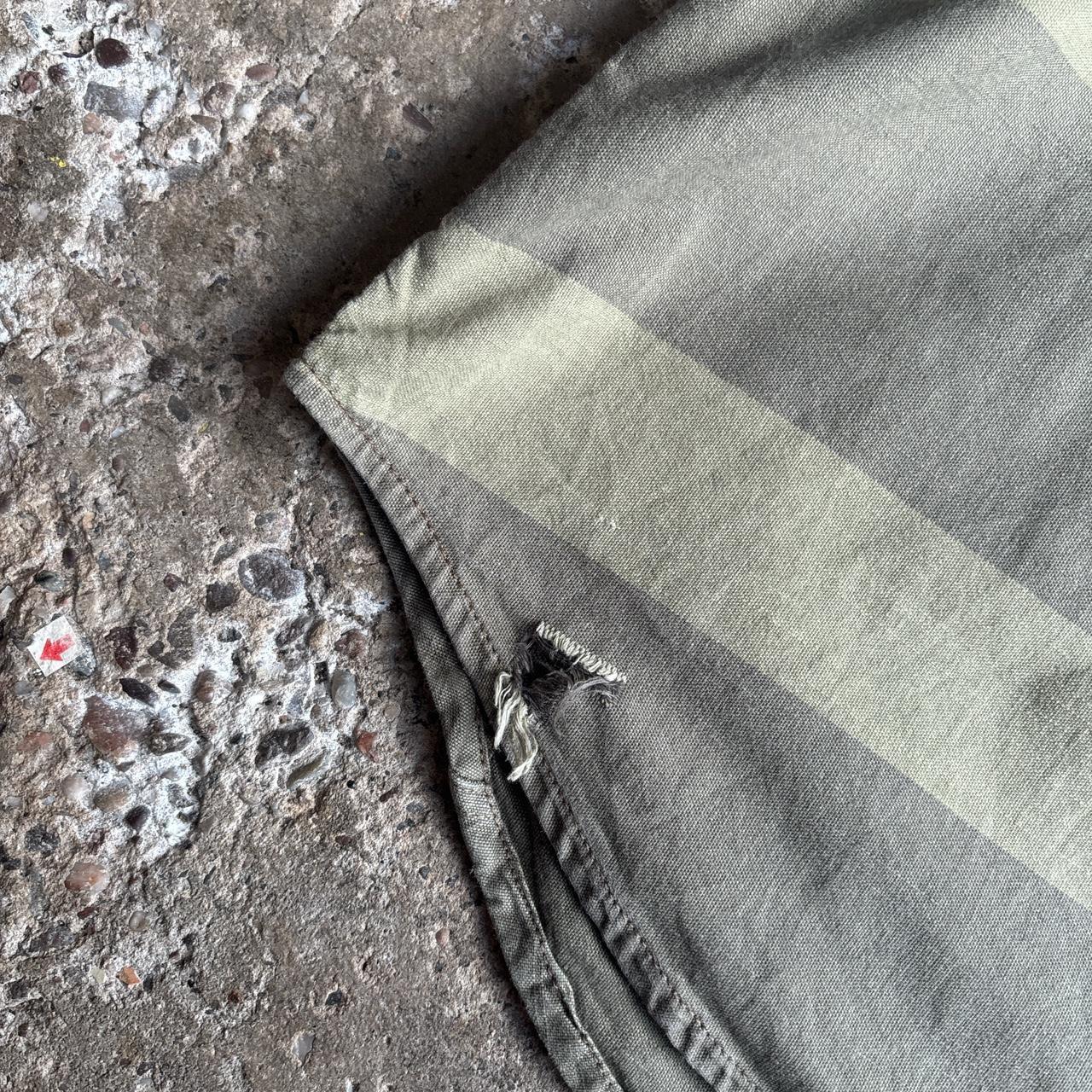 Green Striped G-STAR RAW Short Sleeve Shirt