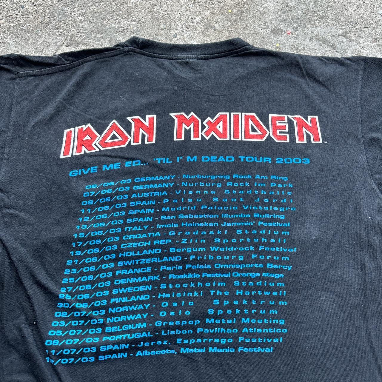 Black Iron Maiden 2000 “Give Me Ed Til I’m Dead” Tour T-shirt
