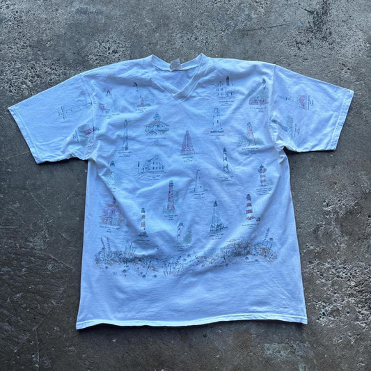 90s White Florida tourist t-shirt - XXL