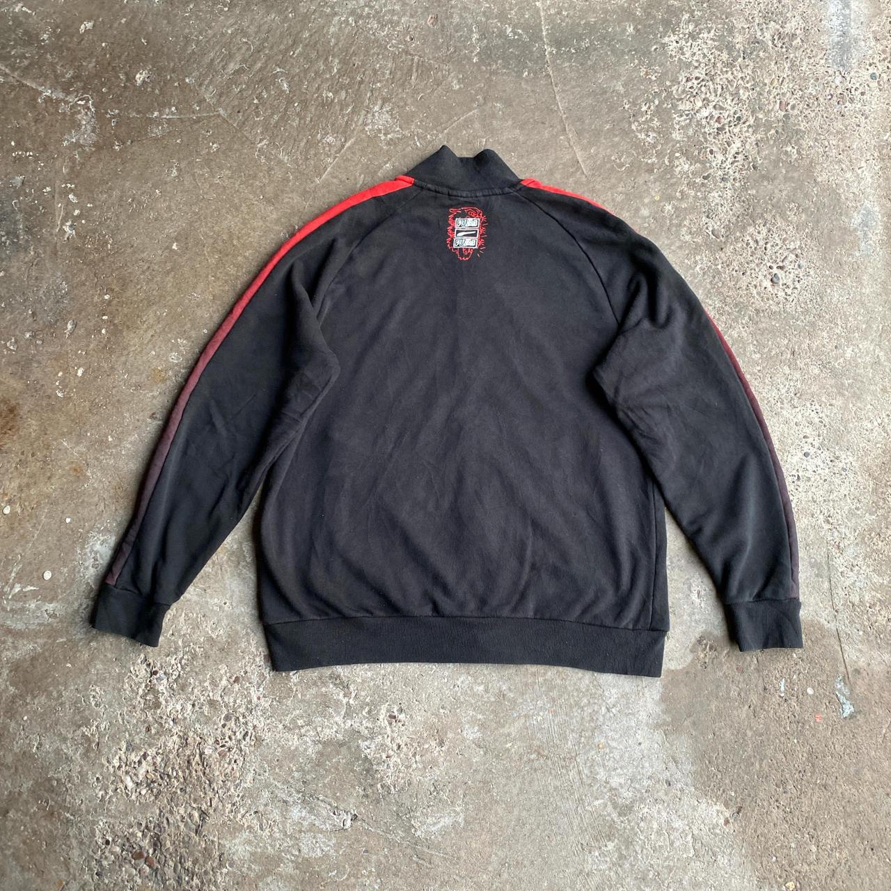 Vintage Black Puma Full Zip Tracksuit Top - L