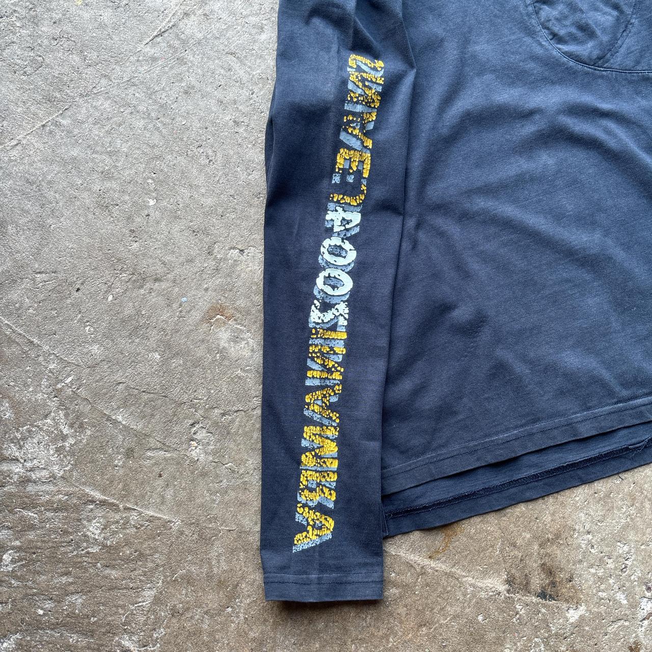 00s Navy Armani Jeans long sleeve top - M