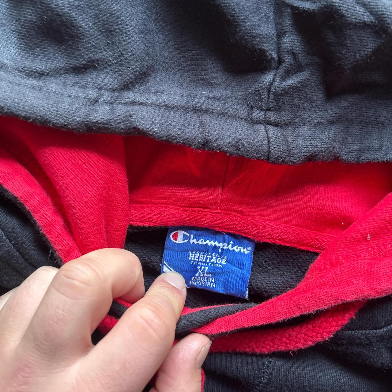 Black Champion Reverse Weave Hoody - XL