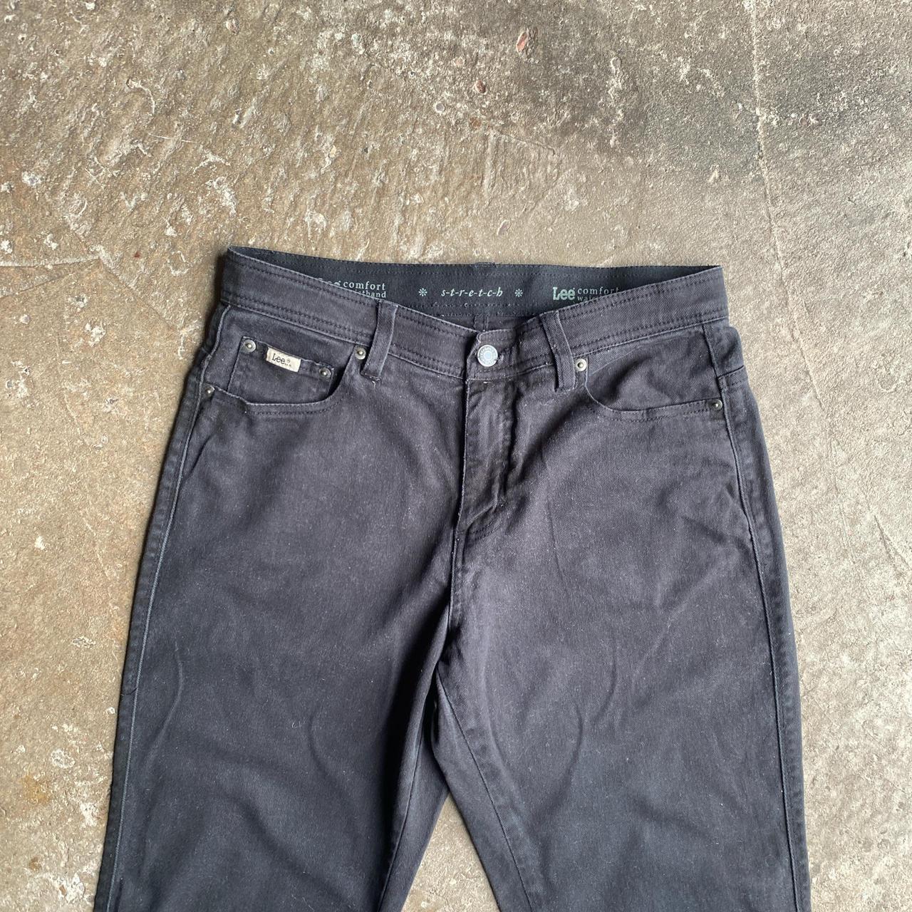Black Stretch Lee Denim Jeans - W30