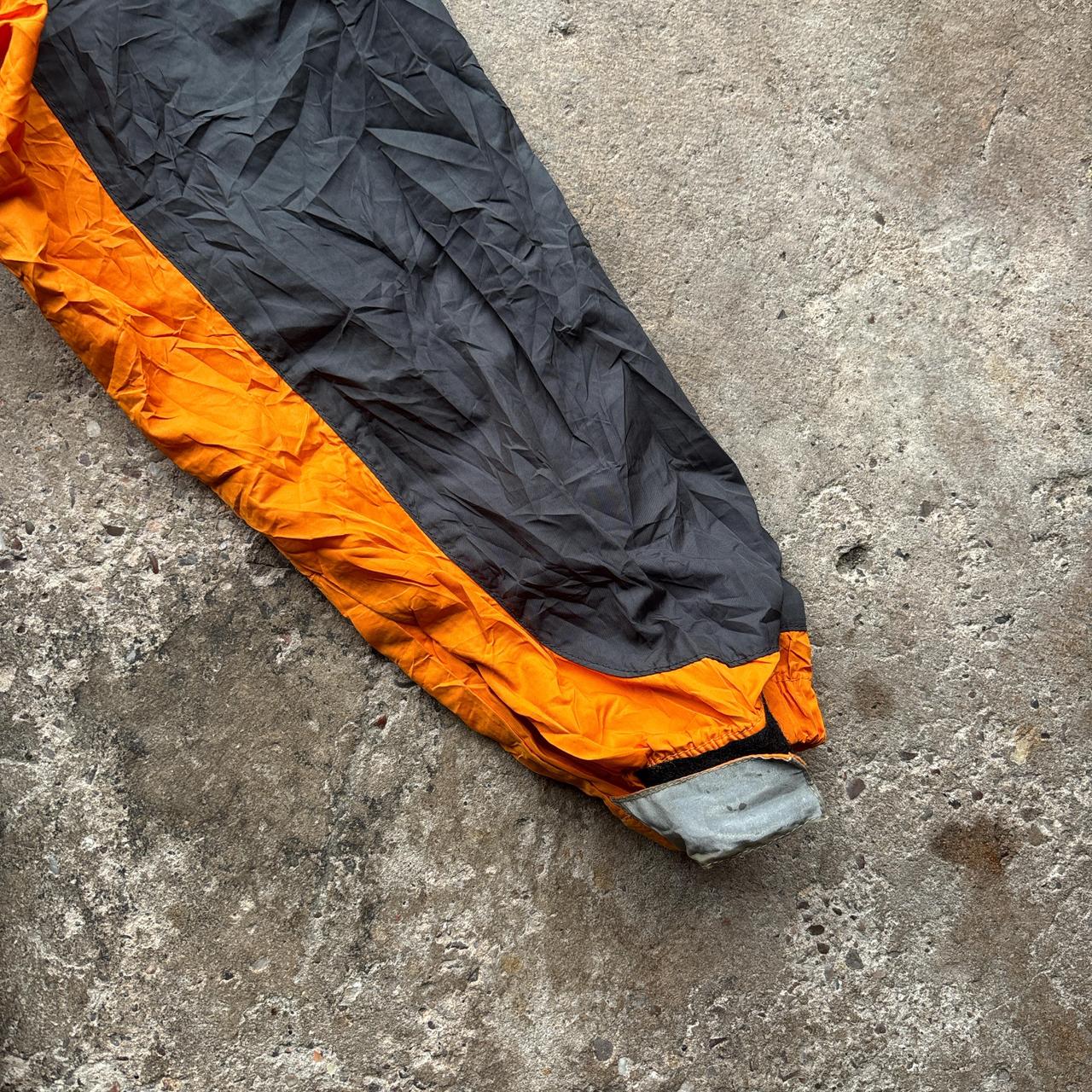 90s Nike black and orange windbreaker jacket