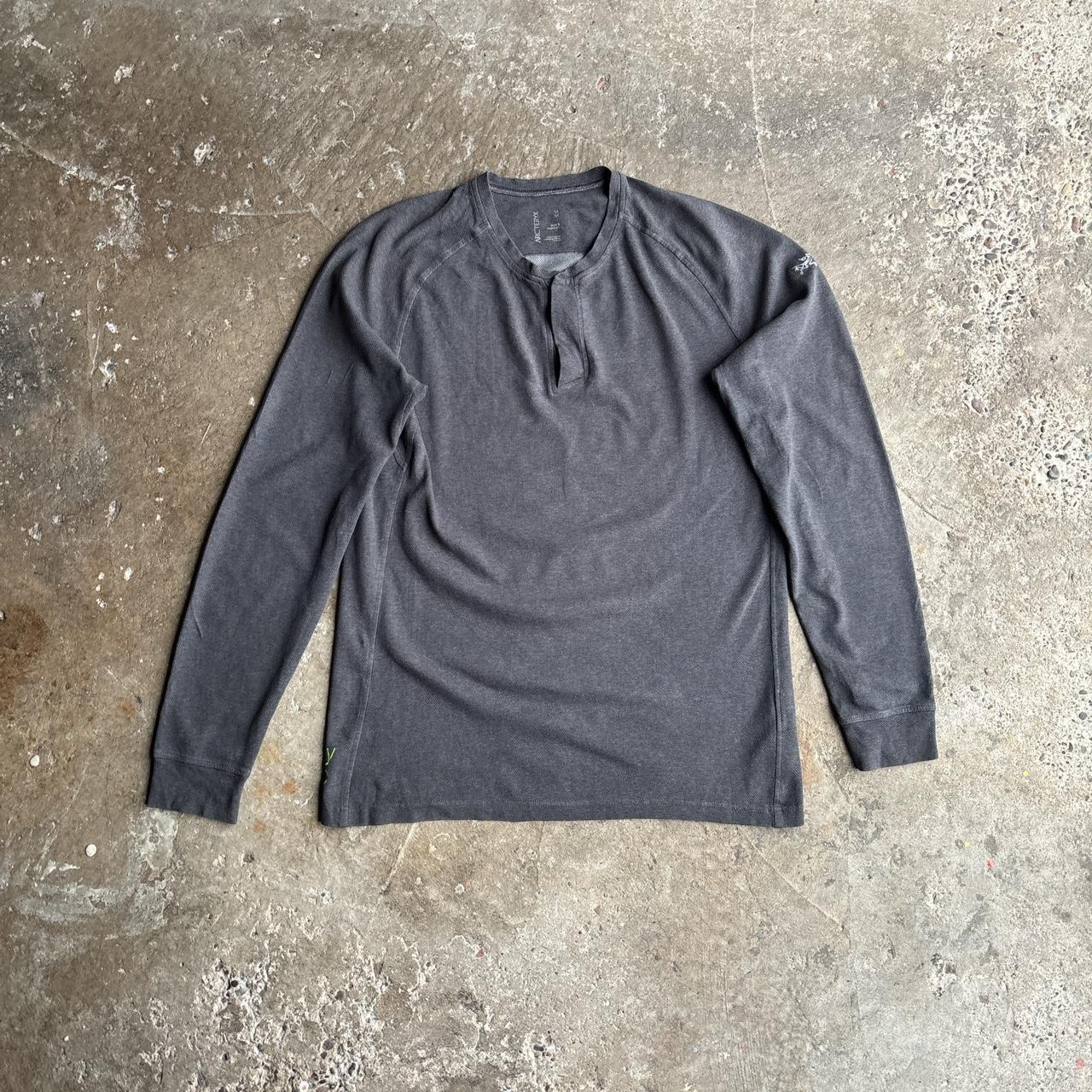 Grey Arc’teryx Long-Sleeve Cotton T-Shirt - M
