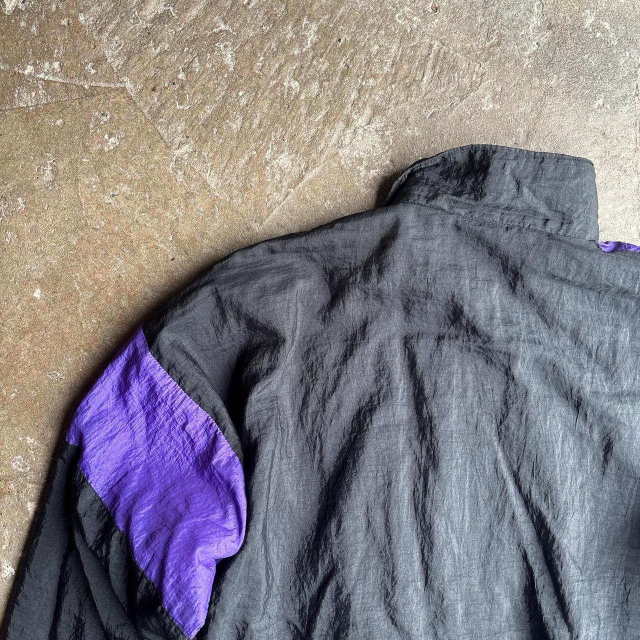 Black & Purple Vintage Hugo Boss Windbreaker