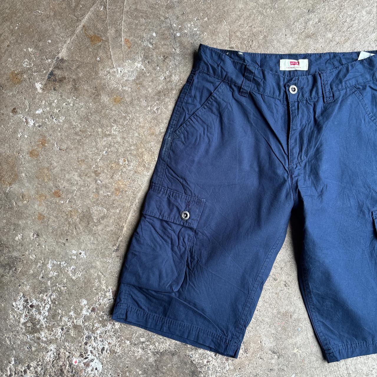 Navy Levi’s Cotton Combat Shorts