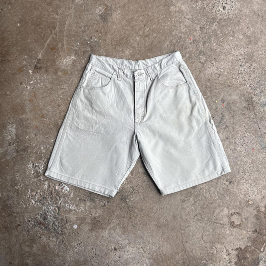 Light Cream Wrangler Cotton Carpenter Shorts