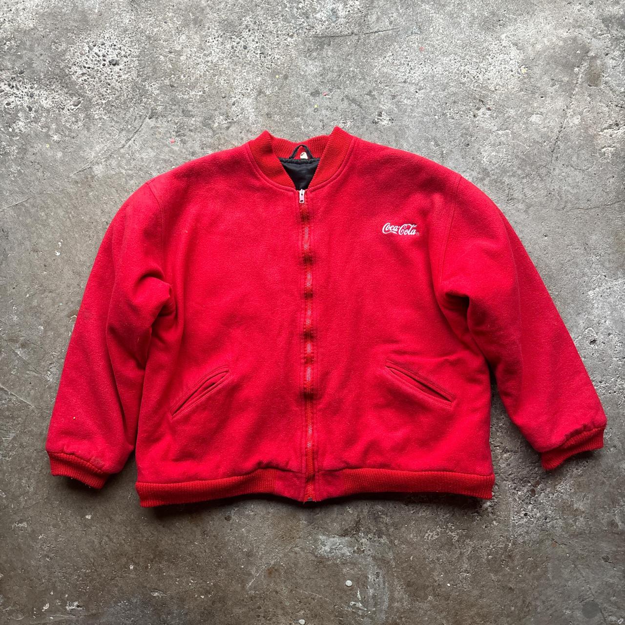 Vintage red Coca Cola bomber jacket