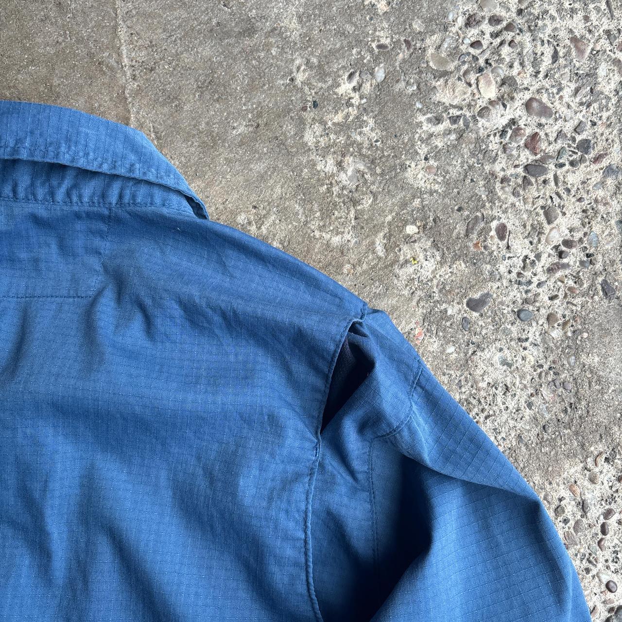 Blue Carhartt Double Pocket Textured Shirt  - S