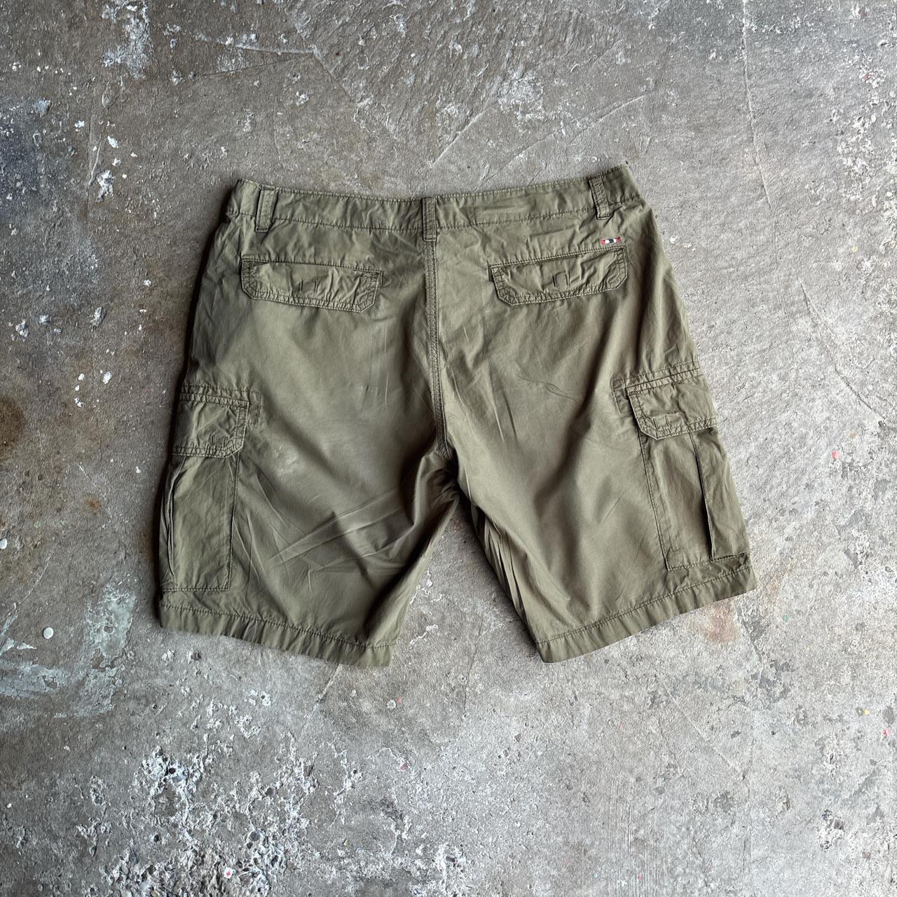 Khaki Green Napapijri Cargo Shorts - W36