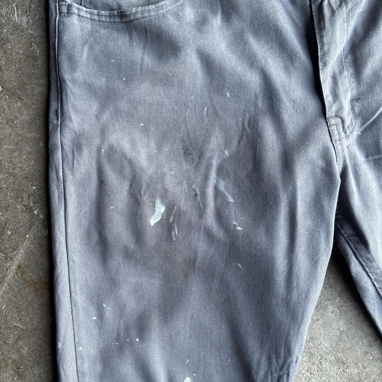 Grey Dickies Paint Splattered Workwear Pants - W36