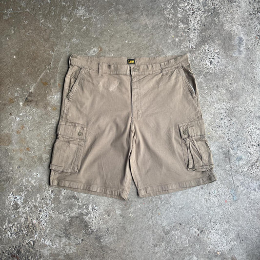 Khaki Green Lee Cargo Shorts