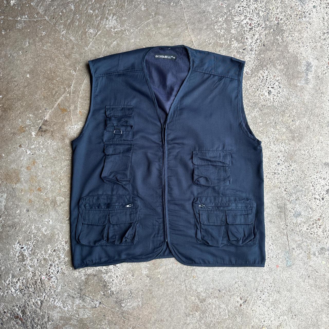 Navy Blue Utility Vest w/ Technical Pockets - 4XL