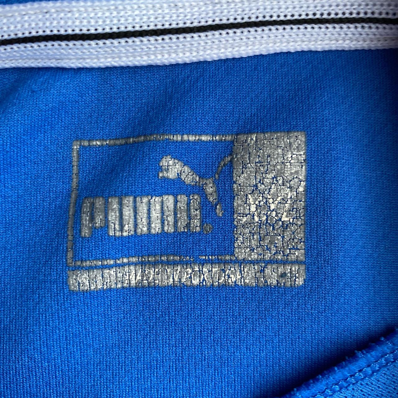 Vintage Blue Puma Italy 2003/04 Football Shirt - 2XL