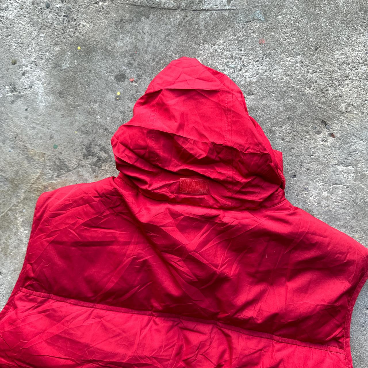 Red Nike puffer gilet