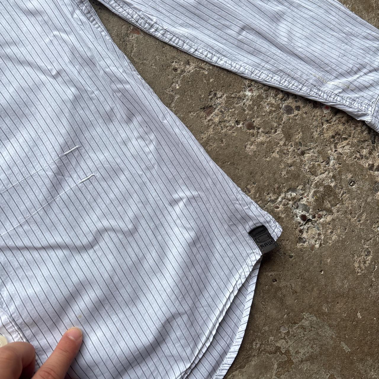 White G-Star Raw striped shirt - L