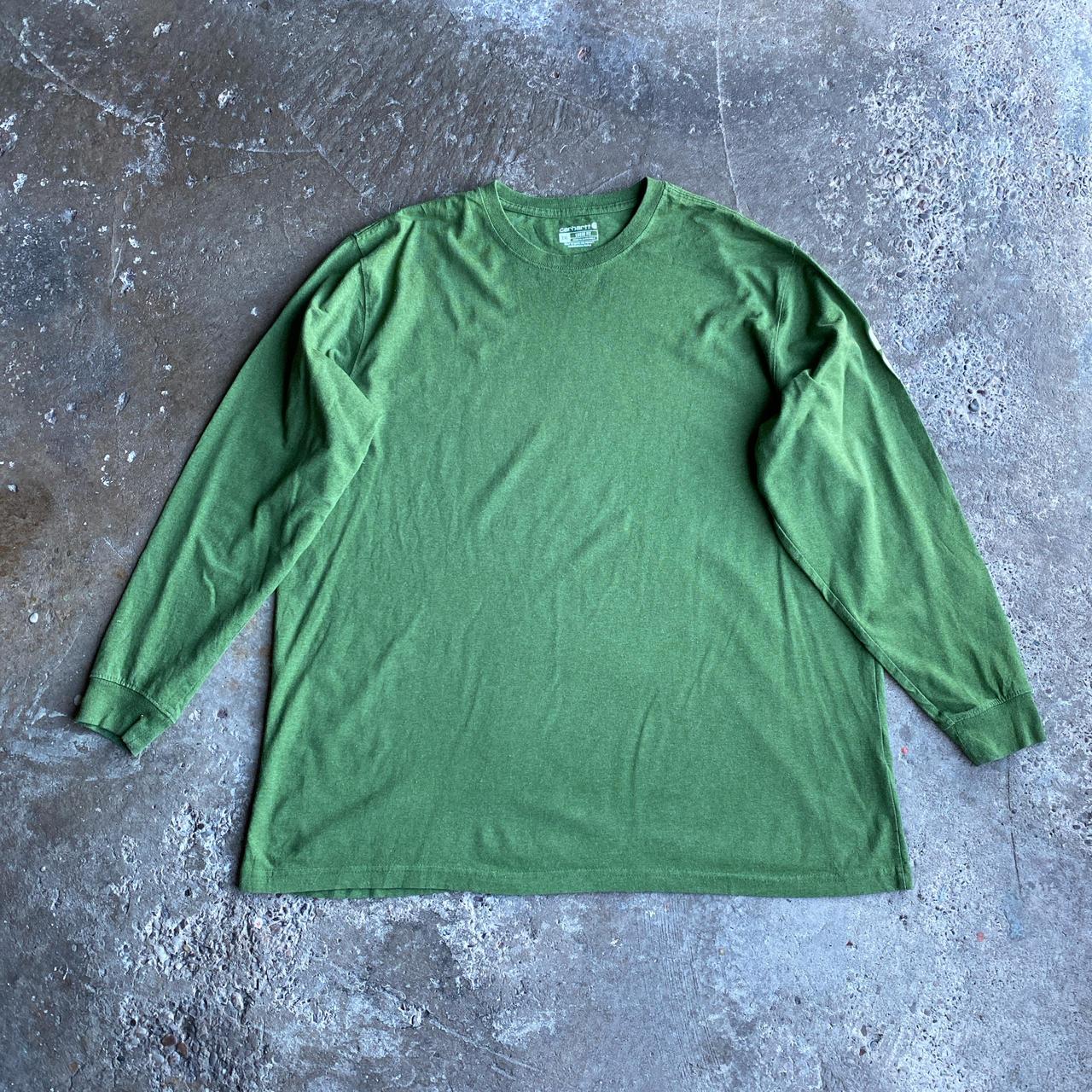 Green Long Sleeve Carhartt T-Shirt - 2XL