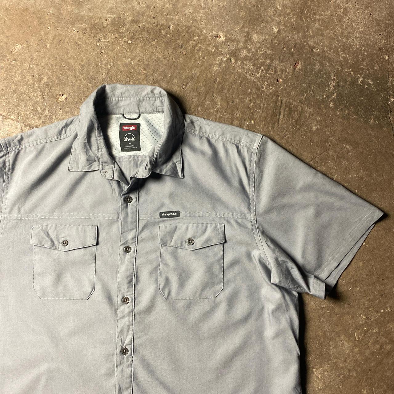 Grey Wrangler Outdoor Short Sleeve Shirt - XL