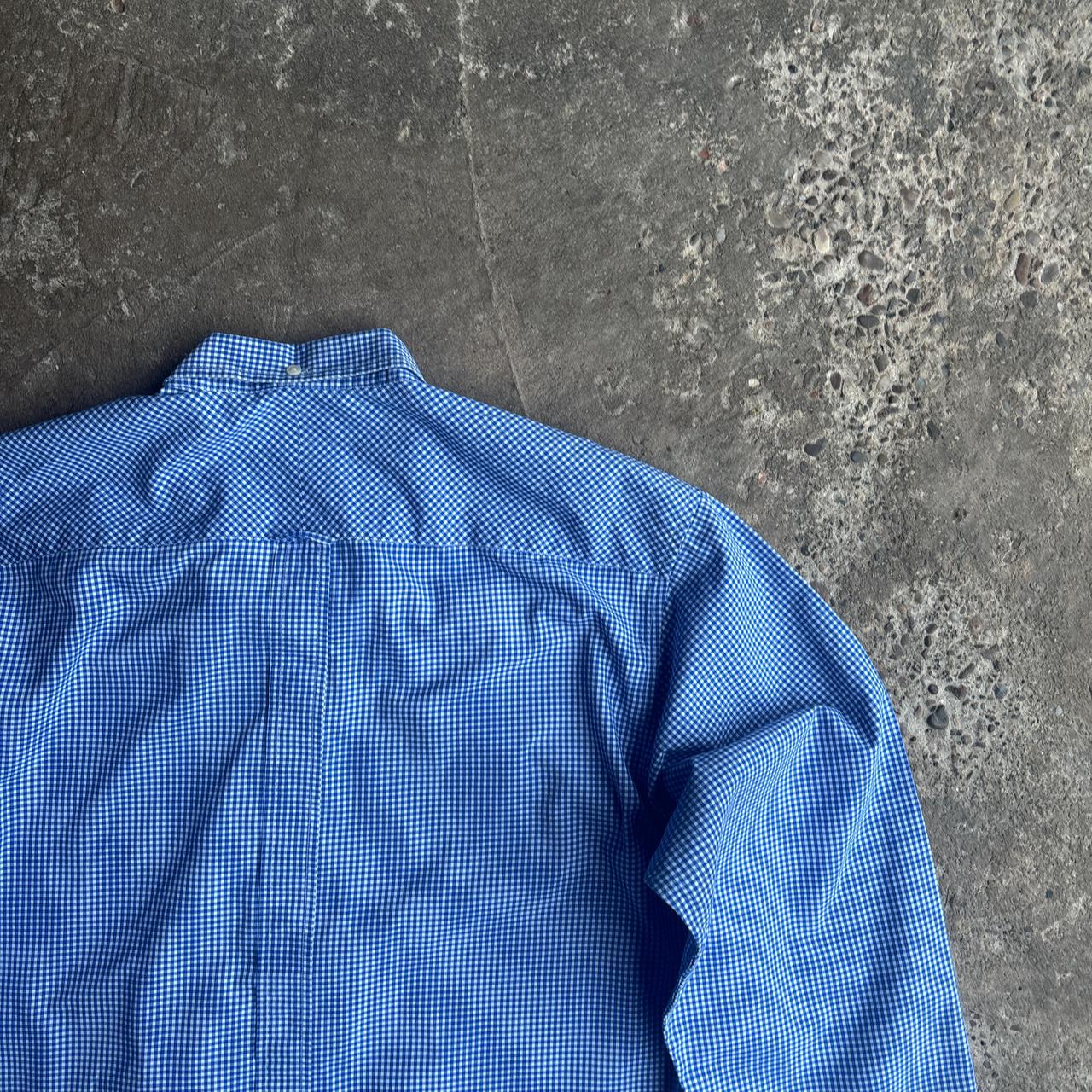 Blue Fred Perry Gingham Oxford Shirt - XL