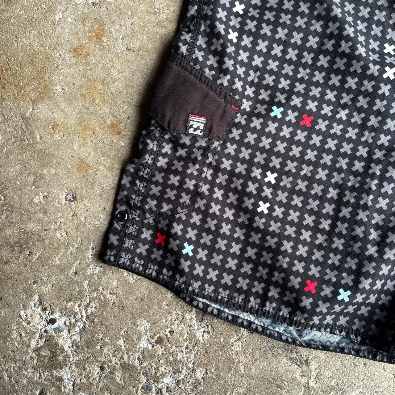 Black Patterned Billabong Board Shorts/Swim Shorts