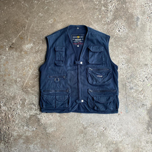 Vintage Navy Navigare Technical Vest Jacket - L