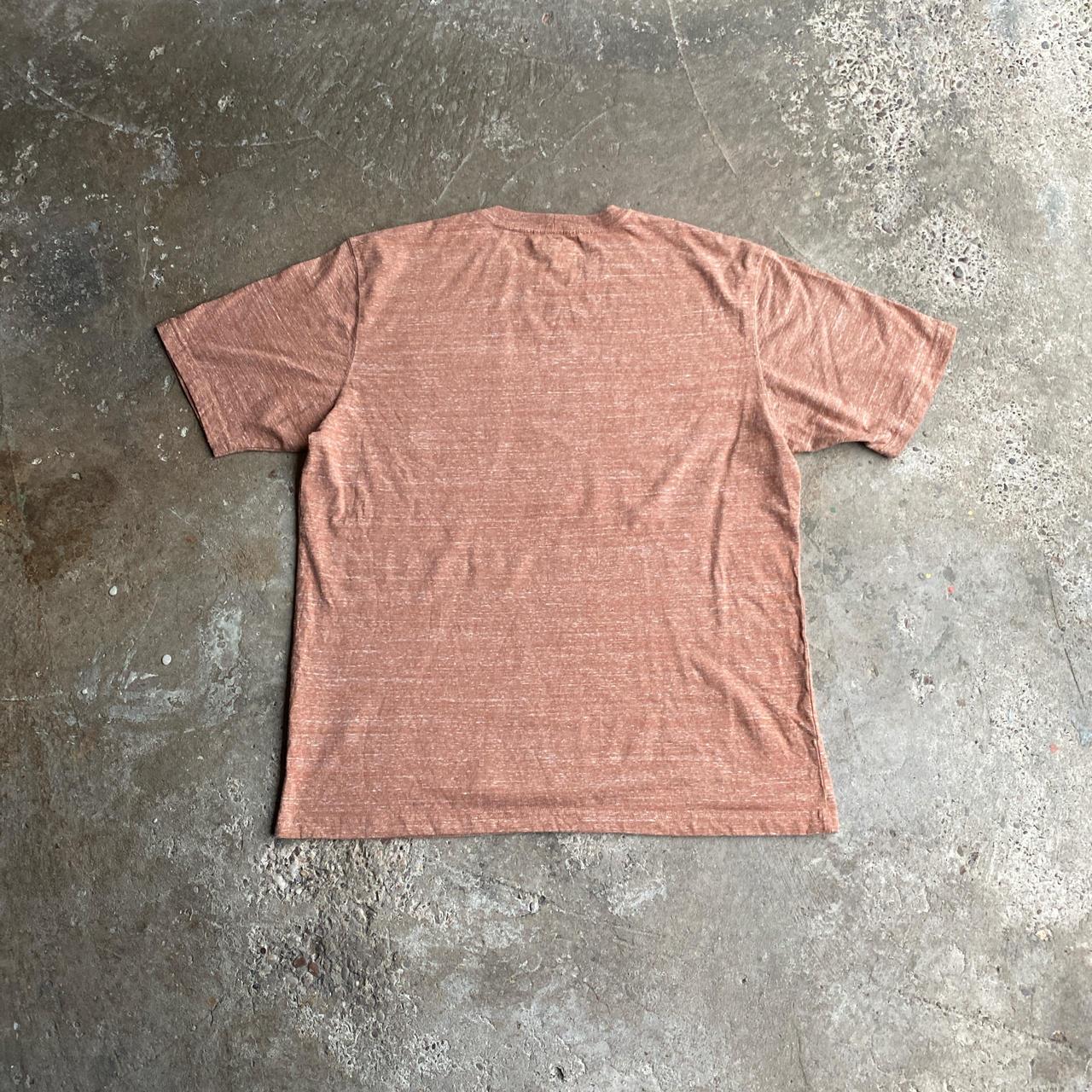 Textured Orange Carhartt Pocket T-Shirt - L