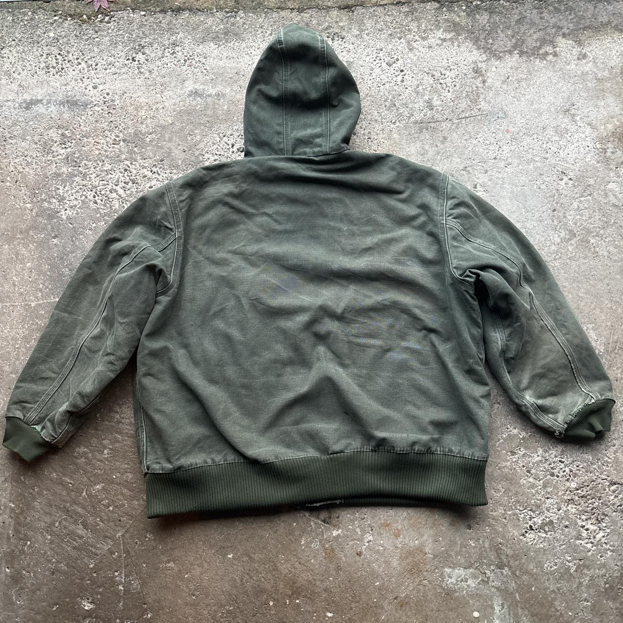 Green Carhartt Hooded Workwear Jacket - 3XL