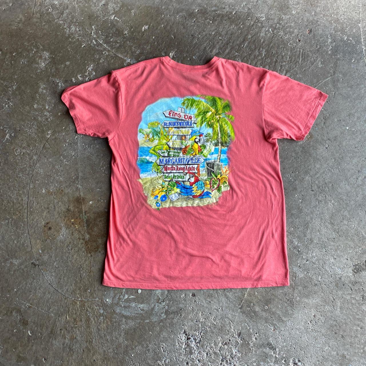 Pink Margaritaville Graphic Bar T-Shirt - L