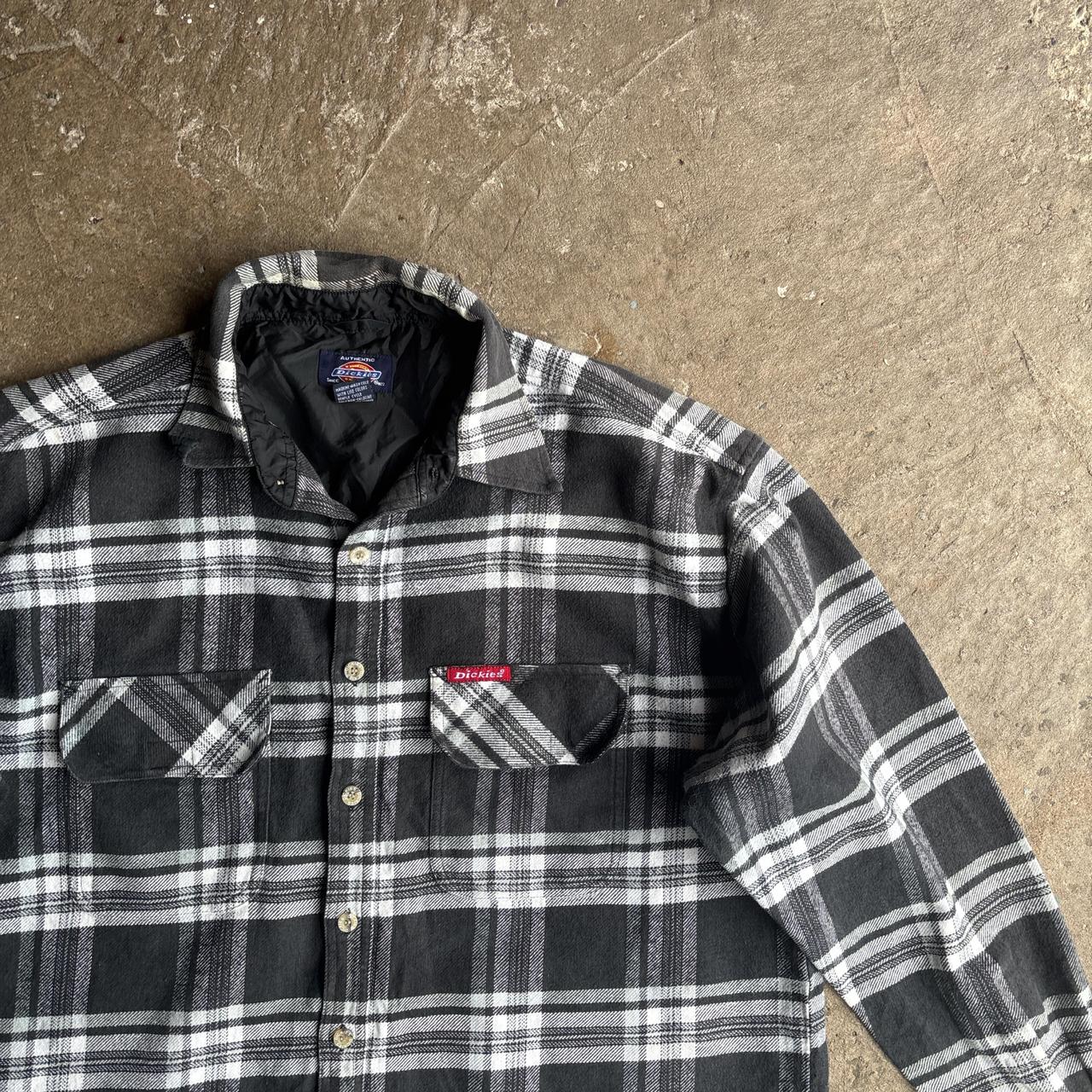 Black & White Checkered Dickies Shirt - L