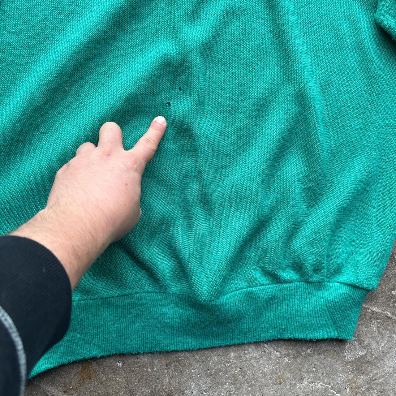 Vintage Green Izod Lacoste knitted cardigan - L