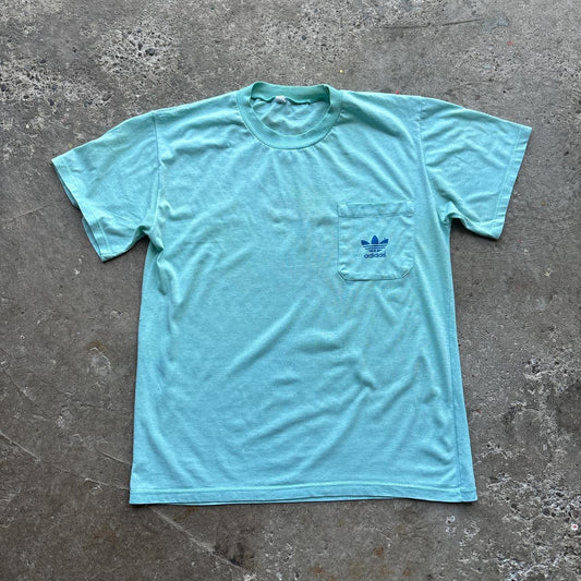 80s Adidas x Walt Disney pocket t-shirt - S