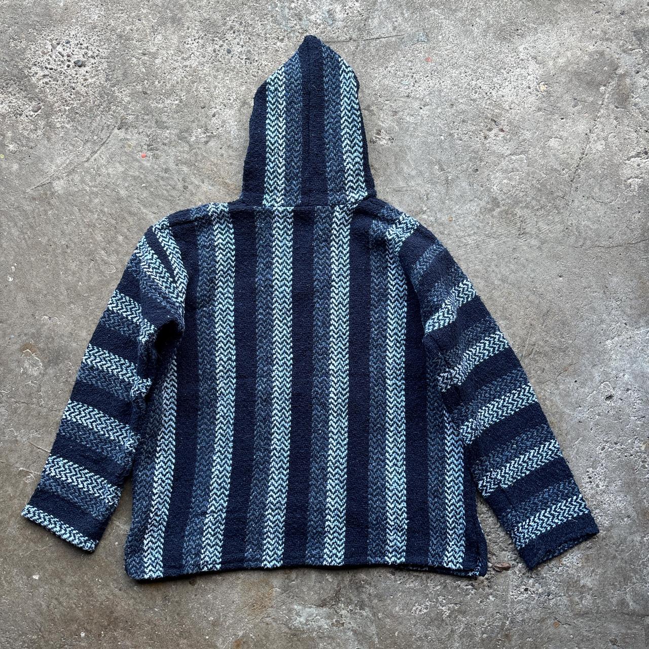 Navy blue and white Baja Joe smock