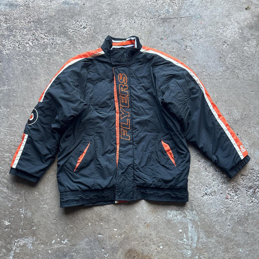 Black Philadelphia Flyers NHL Starter Jacket - M