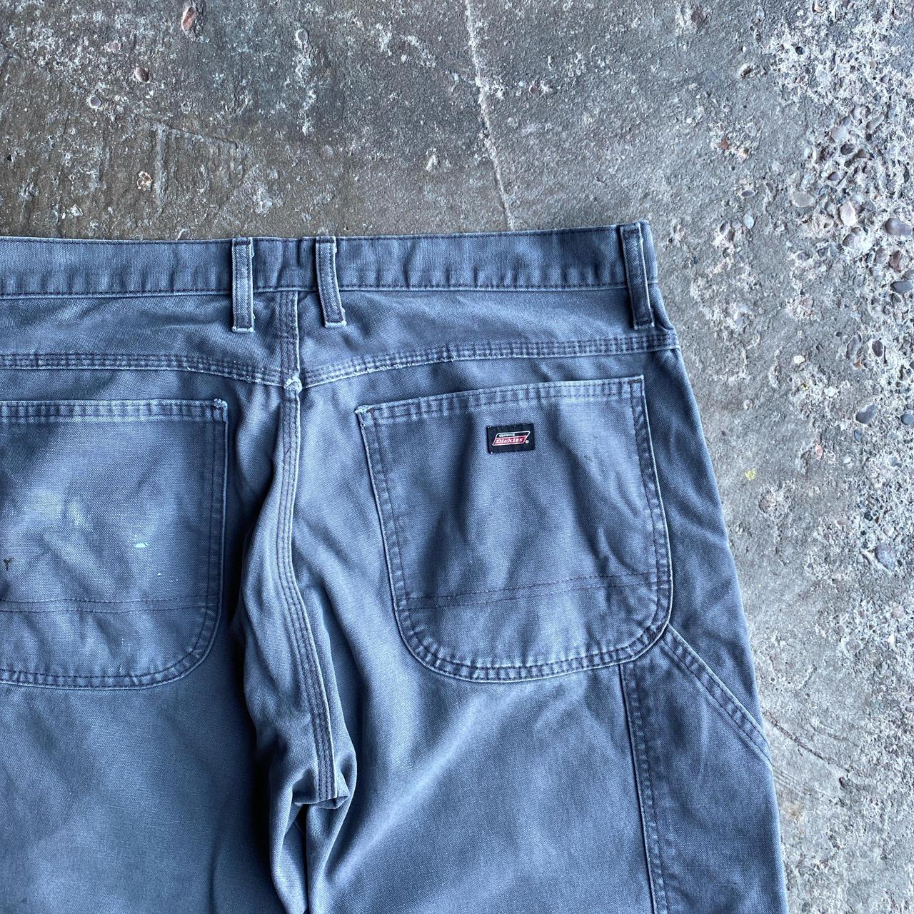 Grey Dickies Distressed Carpenter Trousers - W36