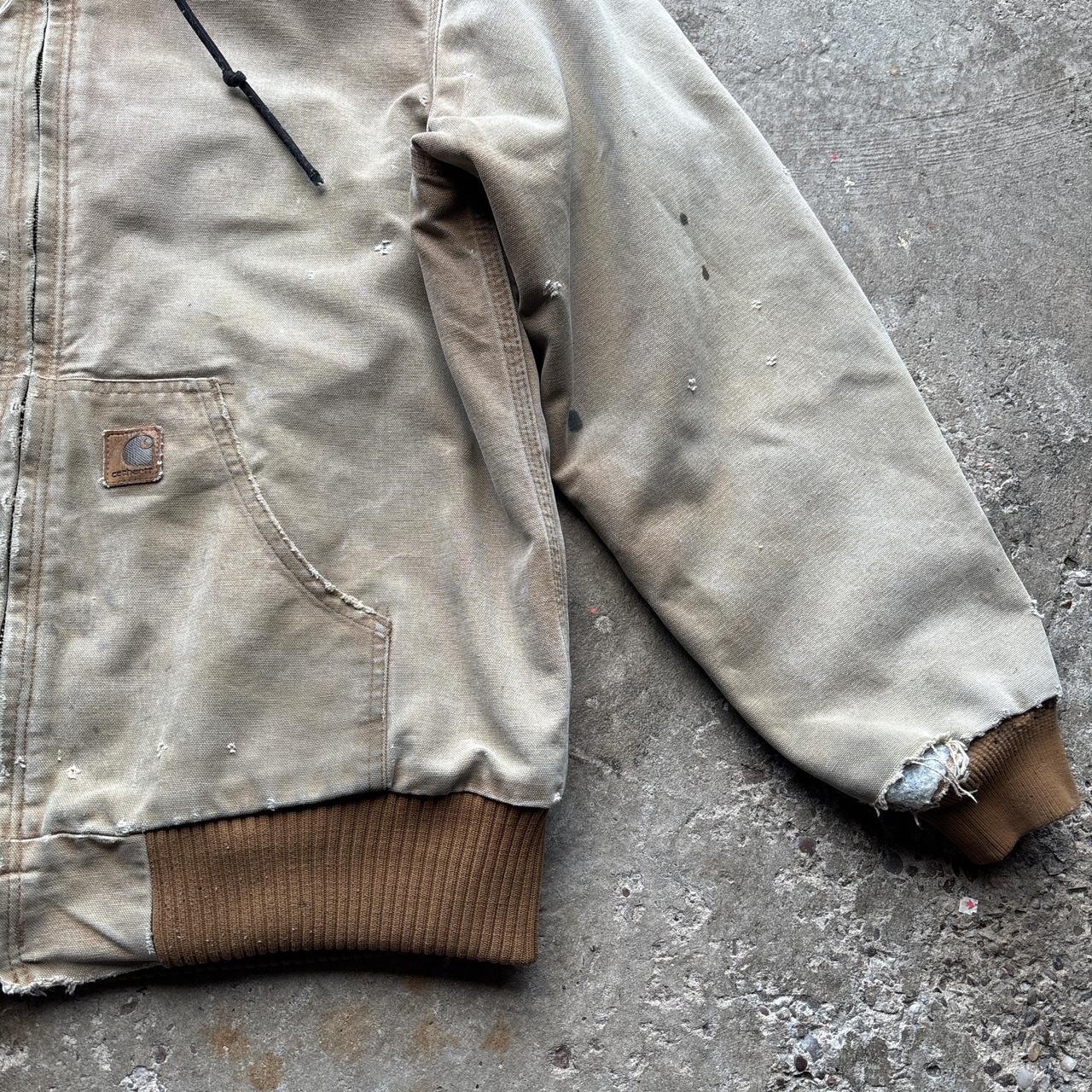 Distressed Tan Carhartt Active Jacket - M