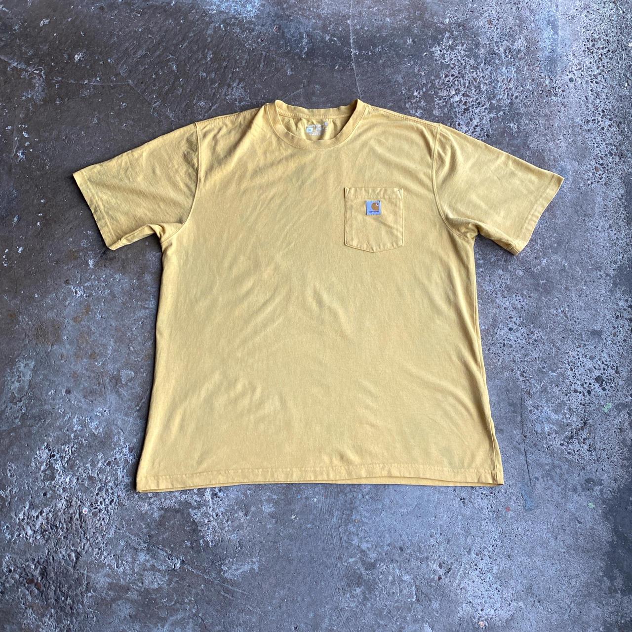 Yellow Single Pocket Carhartt T-Shirt - XL