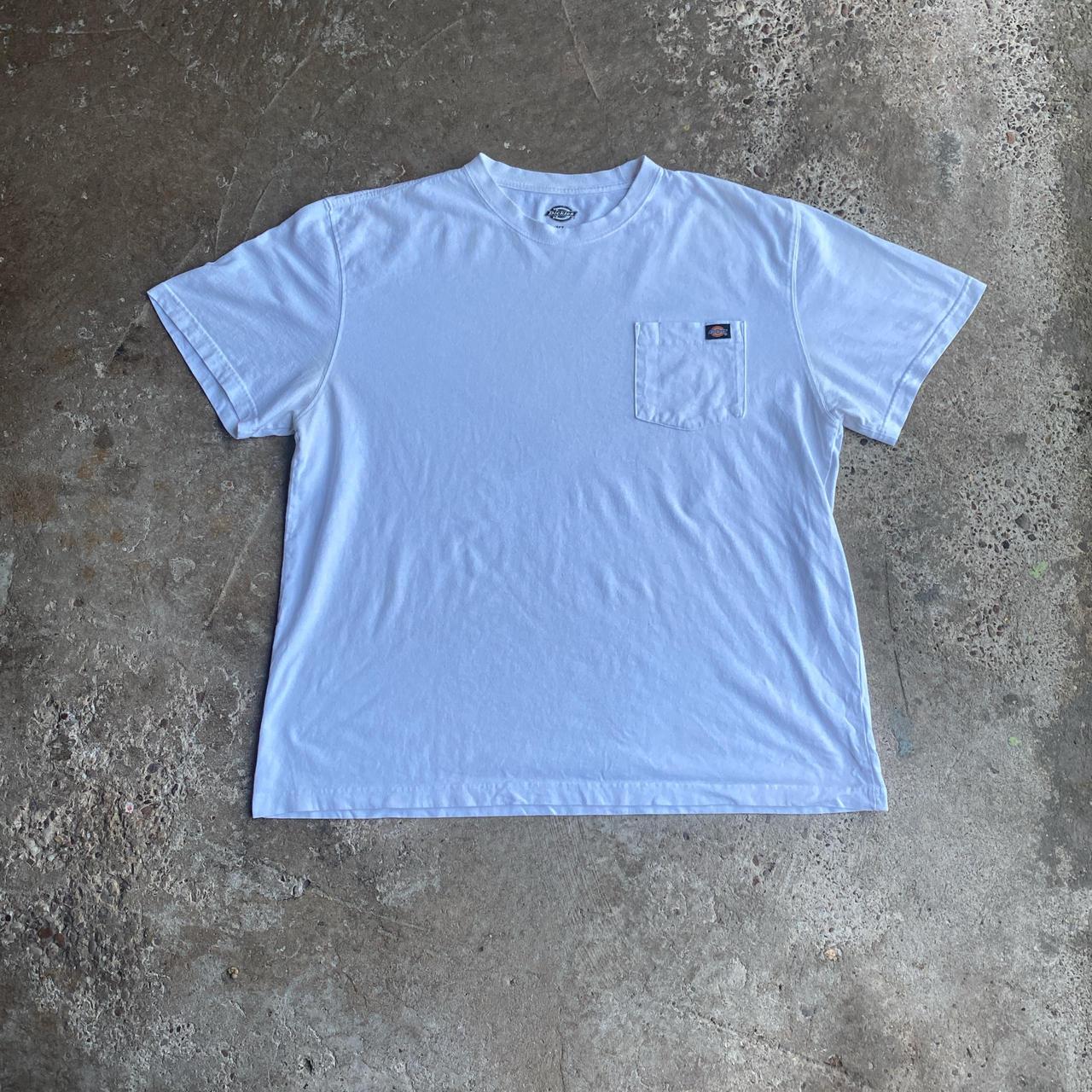 White Dickies Single Pocket T-Shirt - XL