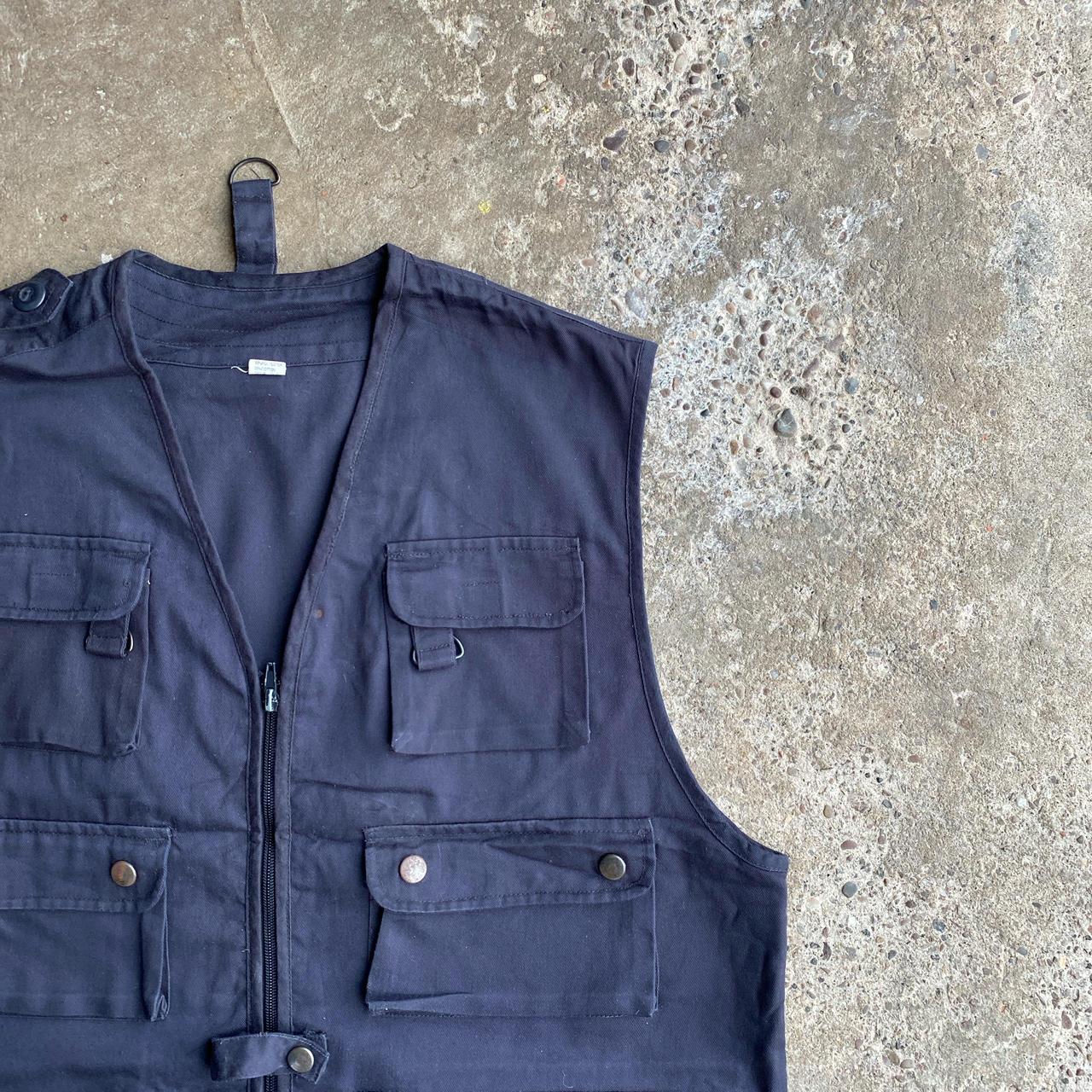 Vintage Navy Technical Vest Jacket - M