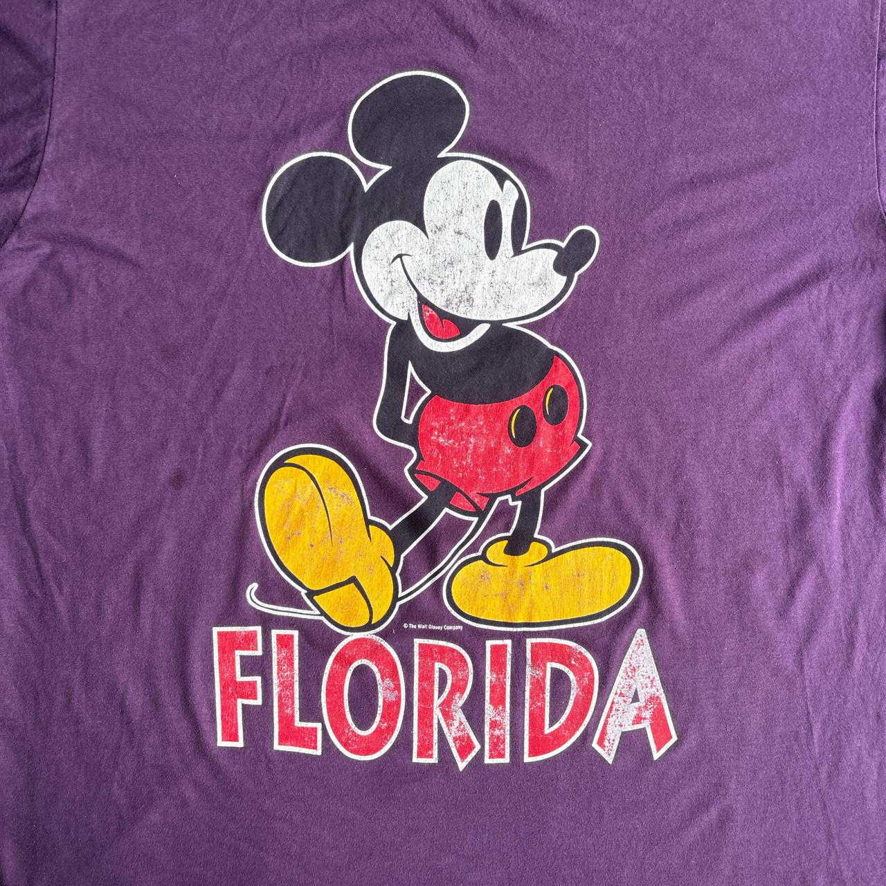Purple Mickey Mouse Florida Graphic T-Shirt - 3XL