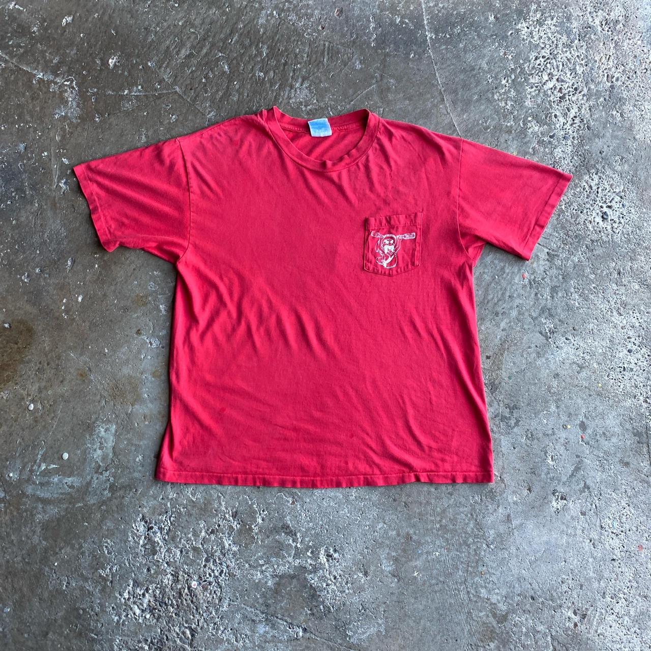 Red Graphic Tequila Single Stitch T-Shirt - XL