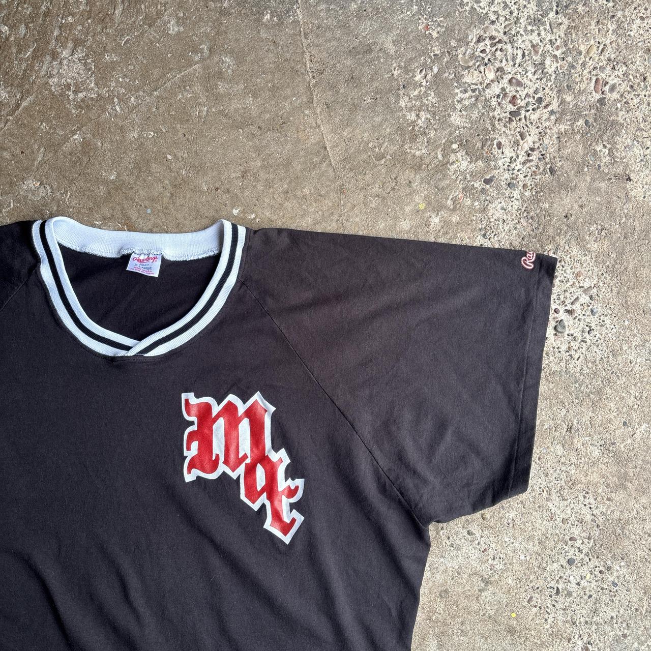 Black Logo Baseball T-Shirt