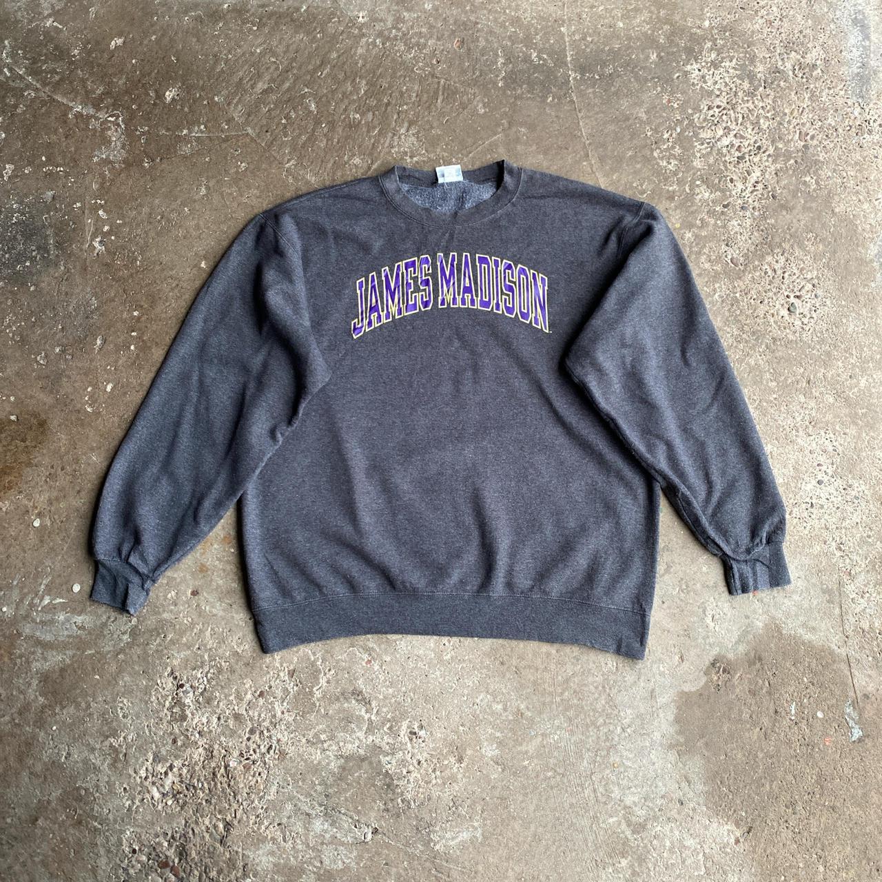 Grey Champion ‘James Madison’ Text Sweatshirt - L