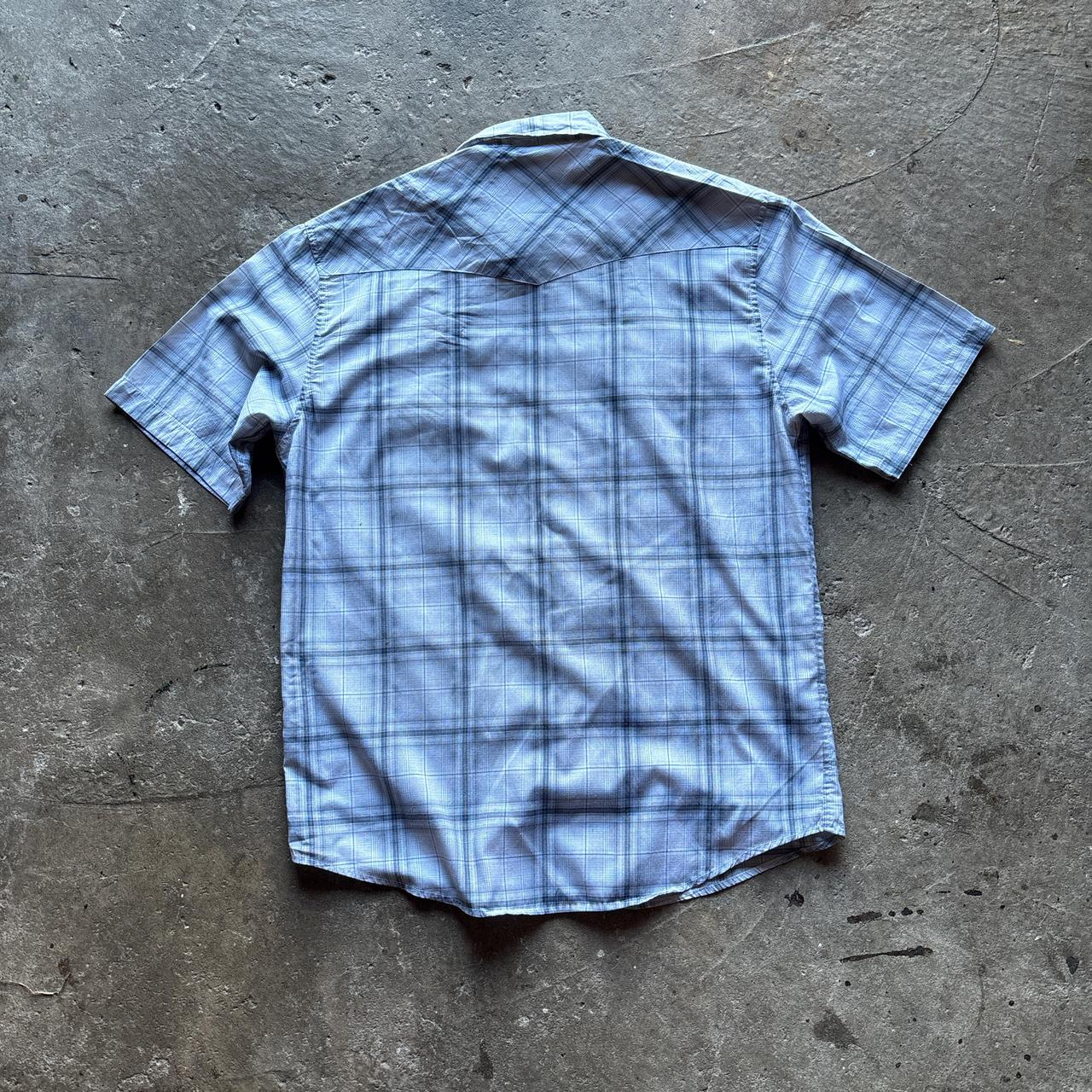 Grey chequered Dickies Western Shirt - L